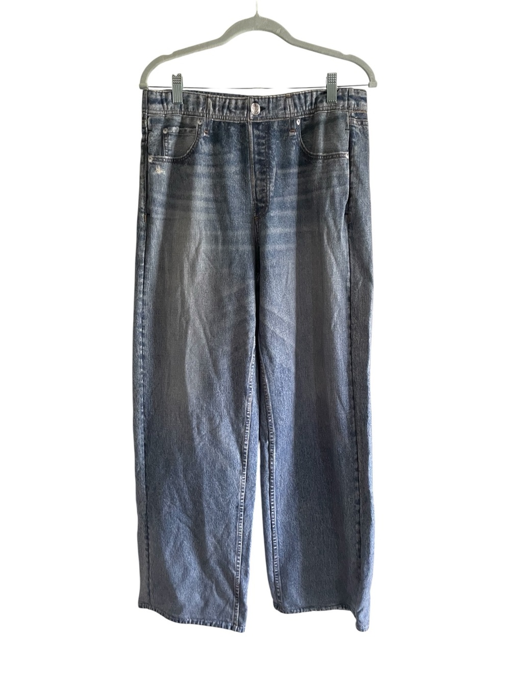Rag & Bone Miramar Wide-Leg Sweatpant Jeans Size Large NWOT Retail $198 - Picture 3 of 10